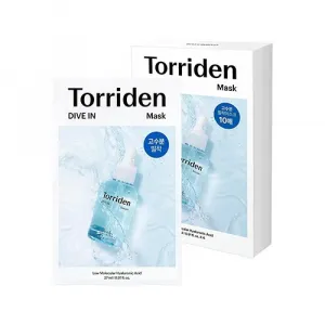 Sheet mask with hyaluronic acid TORRIDEN Dive-in Low Molecular Hyaluronic Acid Mask Pack, 1pcs