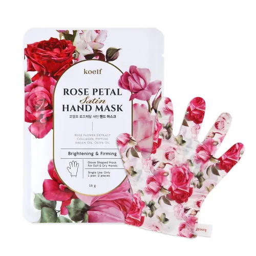 Зміцнююча маска-рукавички для рук PETITFEE Koelf Rose Petal Satin Hand Mask 1шт