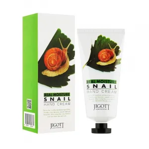 Jigott Real Moisture Krem do Rąk z Ekstraktem ze Śluzu Ślimaka, 100 ml