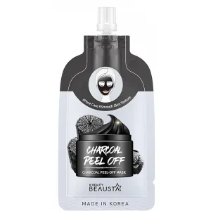 Maska-peeling do twarzy BEAUSTA Charcoal Peel, 10 szt. x 20 ml