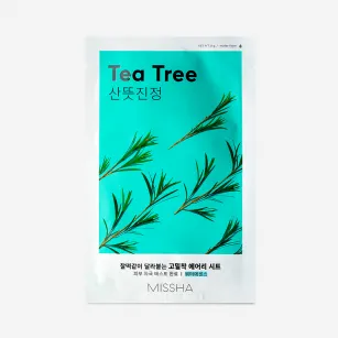 Face sheet mask with tea tree extract Missha Airy Fit Sheet Mask, 19 g