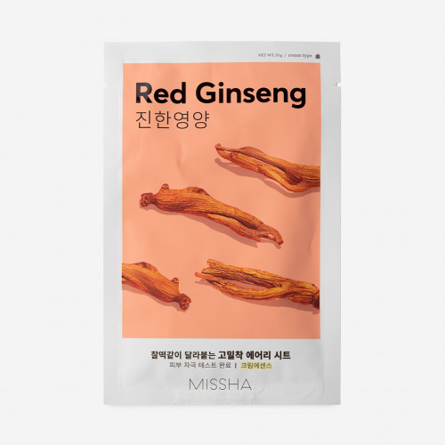 Toning sheet face mask with red ginseng extract, 19 g