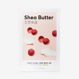 Face sheet mask with shea butter Missha Airy Fit, 19 g