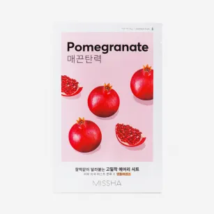 Facial tissue mask with pomegranate extract Missha, Airy Fit Sheet Mask, 19 g