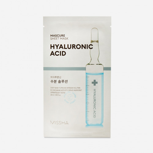 Moisturizing face sheet mask with hyaluronic acid 27 ml