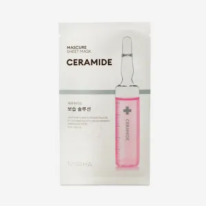 Зволожуюча маска для обличчя Missha Mascure Ceramide з керамідами, 27 мл