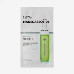 Rescue face sheet mask with madecassoside Missha Mascure, 23 g
