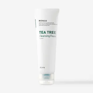 Foaming face wash with tea tree oil for problematic and oily skin A'pieu nonco tea tree, 130 ml