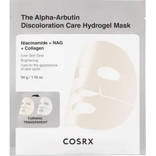 Hydrożelowa maska rozjaśniająca z alfa-arbutyną COSRX Arbutin Discoloration Hydrogel Mask, 1 szt.