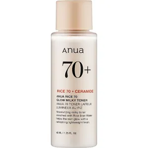 Odżywczy toner na bazie wody ryżowej ANUA Rice 70 Glow Milky Toner Mini, 40ml