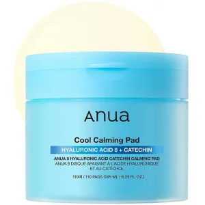 Kojące płatki z kwasem hialuronowym do twarzy Anua Cool Calming Pad Hyaluronic Acid 8 + Catechin, 110 szt.