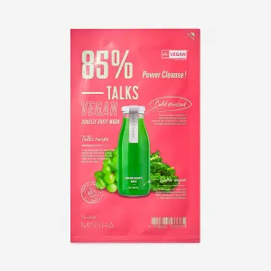 Maska w płachcie Oczyszczająca MISSHA Talks Vegan, 27 g