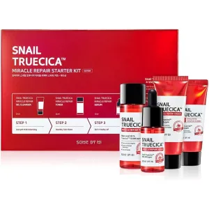 Zestaw kosmetyków z mucyną ślimaka SOME BY MI, Snail Truecica Miracle Repair Starter Kit (f/żel/30ml + f/tonik/30ml + f/serum/10ml + f/krem/20ml)