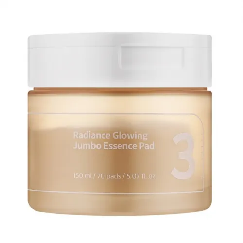 Pads for facial skin radiance Numbuzin No.3 Radiance Glowing Jumbo Essence Pad, 70pcs