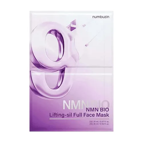 Lifting mask for the face contour NUMBUZIN No.9 NAD+ BIO Lifting-sil Full Face Mask, 1pc
