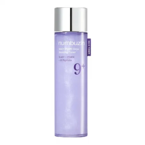 Toner for face with NAD and PDRN peptides NUMBUZIN No.9+ NAD+ PDRN Glow Boosting Toner, 150ml