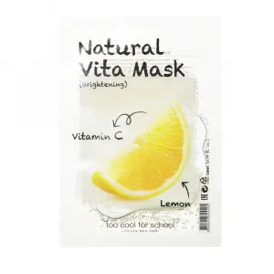 Maska w płachcie rozświetlająca "Cytryna" z witaminą C, TCFS Natural Vita Mask Brightening