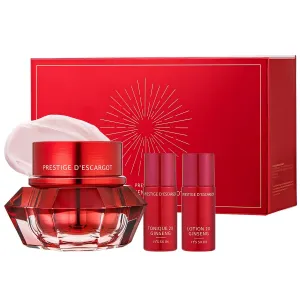 Zestaw kremów przeciwstarzeniowych z ekstraktem z żeń-szenia It's Skin prestige creme 2x ginseng descargot set (60ml, 25ml, 25ml)