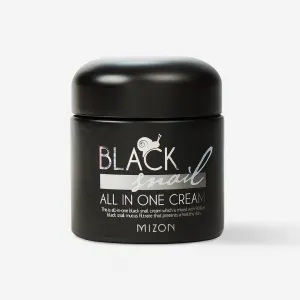 Krem do twarzy odżywczy z filtrem śluzu ślimaka MIZON Black Snail All in One, 75 ml