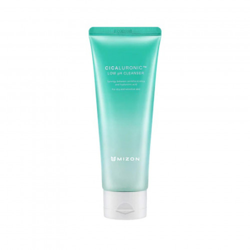 Facial foam cleanser with low pH