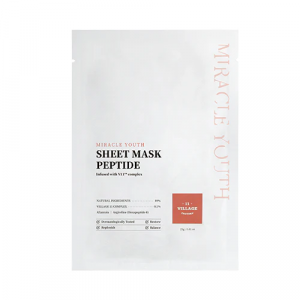 Fabric mask with peptides
