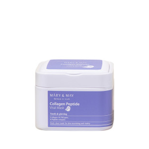 Fabric mask with collagen and peptides