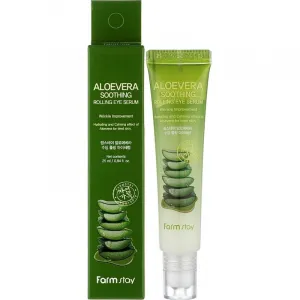 Serum w kulce do skóry wokół oczu z ekstraktem z aloesu FarmStay Aloevera, 25 ml