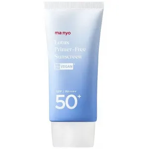 Krem przeciwsłoneczny-primer do twarzy MANYO Lotus Primer-Free Sunscreen SPF50+ PA++++, 50 ml