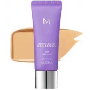 Krem BB do twarzy - MISSHA M Perfect Cover BB Cream SPF50/PA+++ Miodowo-beżowy, 20ml