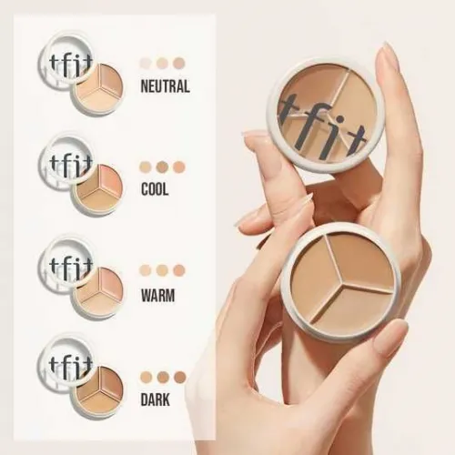 TFIT Cover Up Pro Concealer Face Palette 01 Neutral, 15g