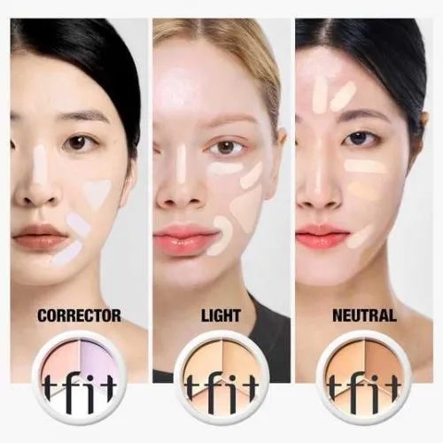 Палетка консилерів для обличчя TFIT Cover Up Pro Concealer 00 Light, 15г