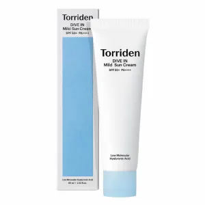 Nawilżający krem przeciwsłoneczny do twarzy TORRIDEN Dive-In SPF50, 60ml