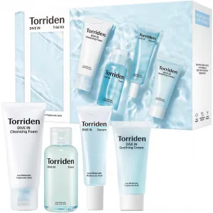 Zestaw miniatur z kwasem hialuronowym Torriden Dive-In Skin Care Trial Kit, (cr/20ml + pianka/30ml + tonik/50ml + serum/20ml)