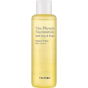 Tonik-esencja do rozjaśniania i wyrównywania kolorytu z miechunką i niacynamidem TRIMAY Vita Physalis Niacinamide Dark Stop & Bright, 200 ml