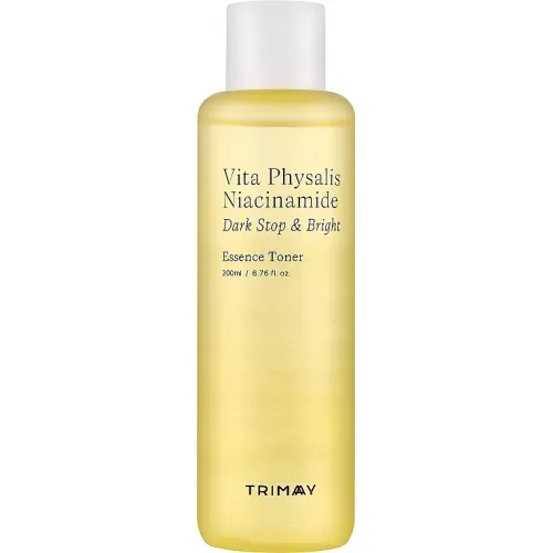 Тонер-есенція для освітлення та рівного тону з фізалісом і ніацинамідом TRIMAY Vita Physalis Niacinamide Dark Stop & Bright, 200мл