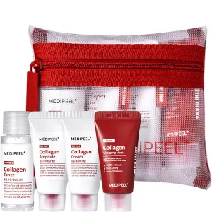 Zestaw do pielęgnacji twarzy z kolagenem i laktobakteriami Medi Peel Red Lacto Collagen Skin Care Trial Kit (30ml+15ml*3)