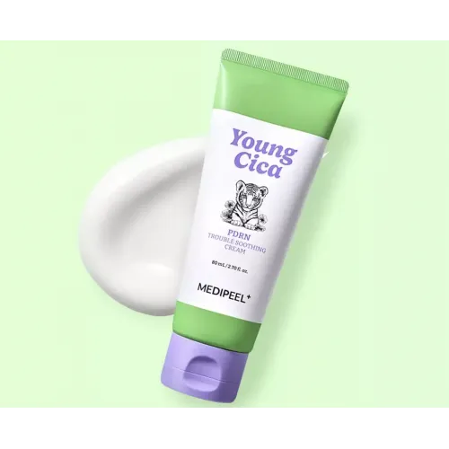 Kojący krem z PDRN i centellą MEDI-PEEL Young Cica PDRN Trouble Soothing Cream, 80ml
