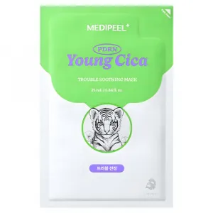 Kojąca maska z centellą MEDI-PEEL Young Cica PDRN Trouble Soothing Mask, 1 szt.