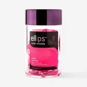 Olejek do włosów uszkodzonych z kompleksem pro-keratynowym Ellips Hair Vitamin Repair Pro-Keratin Complex "Regeneracja dla włosów", 50 kapsułek