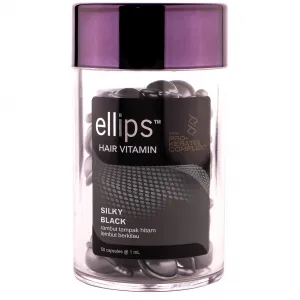 Olejek do ciemnych włosów z kompleksem pro-keratynowym "Noc Jedwabista", 50 kapsułek