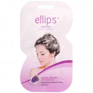 Maska do włosów farbowanych Ellips Hair Vitamin Nutri Color dla włosów farbowanych "Blask koloru", 20 g
