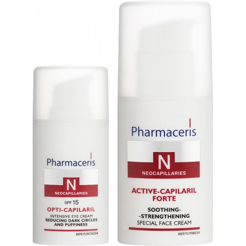 PHARMACERIS Set: Soothing Face Cream + Anti-Puffiness Cream