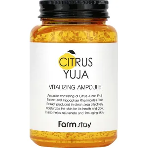 Serum do twarzy w ampułkach z ekstraktem z yuzu FarmStay Citrus Yuja, 250ml