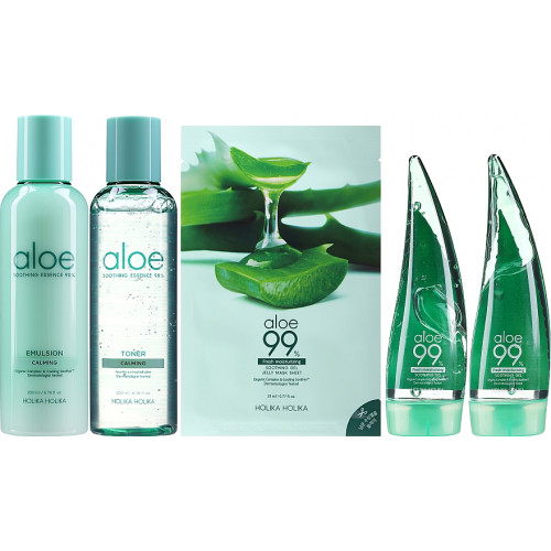 Aloe Moisture Soothing Set A Set Of Cosmetics For Skin That Requires Intensive Hydration