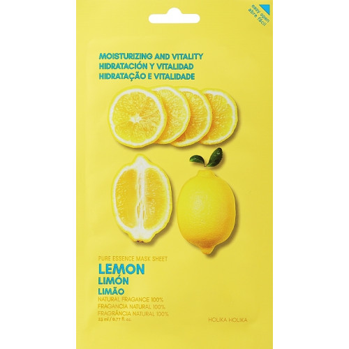 Toning Face Sheet Mask with Lemon Extract