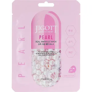 Maseczka do twarzy Jigott Pearl w ampułce z tkaniny z ekstraktem z pereł, 27ml