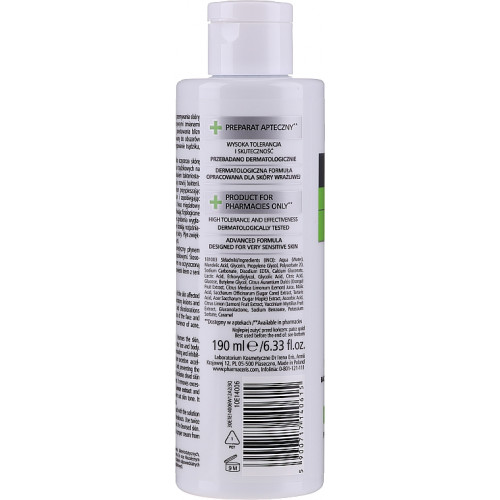 Bacteriostatic Cleansing Solution for Face, Decollete and Back with 3% Almond Acid