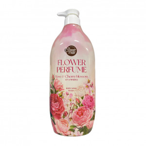 Shower gel with the scent of roses and the color of cherry, 900 ml