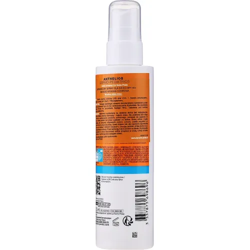 Dla Dzieci Ultra Lekki Spray do Opalania na Twarz i Ciało SPF50+