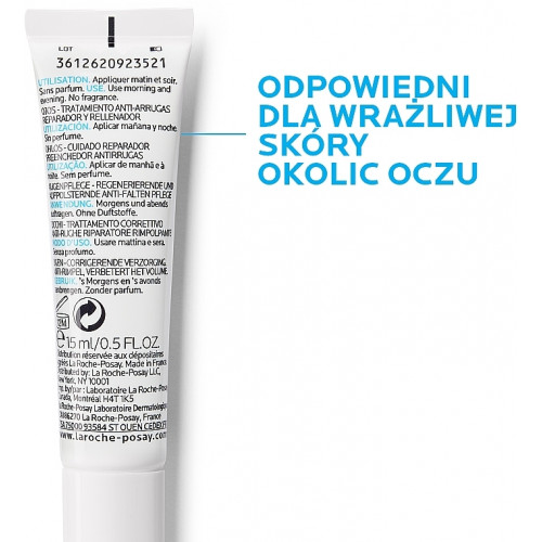 Krem dermatologiczny do korekcji zmarszczek wokół oczu i przywracania elastyczności